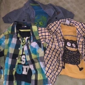 Boys matching shirt sets-2T